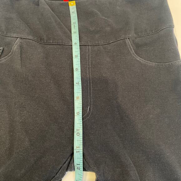 Spanx Black Gray Jeggings EUC Sz 1X Stretchy High Rise Cotton Polyester - Picture 12 of 15